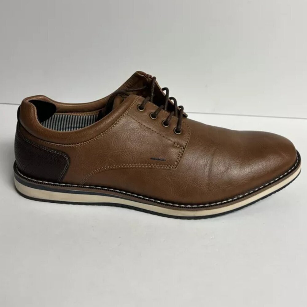 Nunn Bush Men’s Hyde II Plain Toe Oxford Brown, Size 11 M